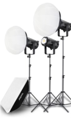 神牛SL150WII二代摄影灯 SL150WII 三灯套装 B(65cm 柔光球和60x90cm柔光箱)（一个方形和2个灯笼柔光箱、3个SL150二代灯和灯罩和灯架）