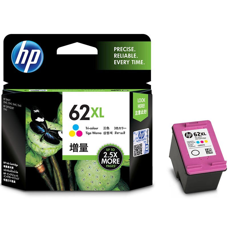 惠普（HP）C2P07AA 62XL 彩色高容墨盒