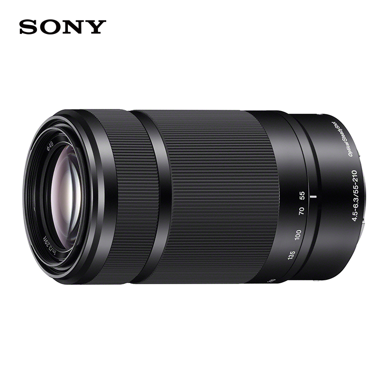 索尼（SONY）数码相机镜头E 55-210mm F4.5-6.3 OSS APS-C画幅远摄大变焦微单相机镜头 黑色E卡口（SEL55210）