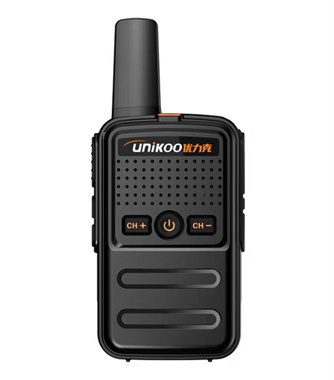 UNIKOO【单台装】对讲机 远距离工地办公酒店安保餐饮户外专业大功率优力克对讲机儿童迷你民用商用手台 MAT100 